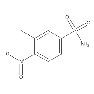 3-Methyl-4-nitrobenzene-1-sulfonamide结构式