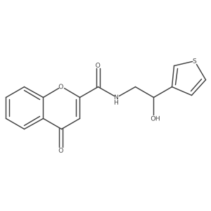 N-(2-hydroxy-2-(thiophen-3-yl)ethyl)-4-oxo-4H-chromene-2-carboxamide Structure