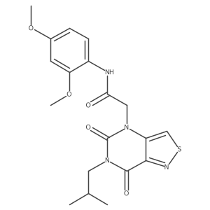 N-(2,4-dimethoxyphenyl)-2-(6-isobutyl-5,7-dioxo-6,7-dihydroisothiazolo[4,3-d]pyrimidin-4(5H)-yl)acetamide Structure