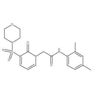 N-(2,4-dimethylphenyl)-2-(3-(morpholinosulfonyl)-2-oxopyridin-1(2H)-yl)acetamide Structure