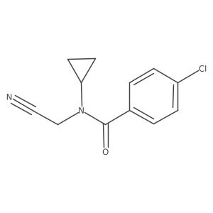 4-chloro-N-(cyanomethyl)-N-cyclopropylbenzamide Structure