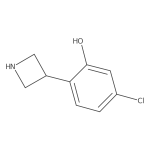2-(Azetidin-3-yl)-5-chlorophenol结构式