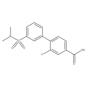 4-(3-N,N-Dimethylsulfamoylphenyl)-3-fluorobenzoic acid Structure