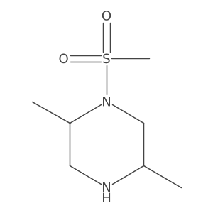 1-Methanesulfonyl-2,5-dimethylpiperazine结构式