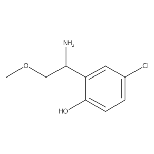 (R)-2-(1-Amino-2-methoxyethyl)-4-chlorophenol Structure