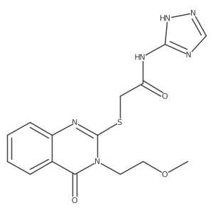 2-{[3-(2-methoxyethyl)-4-oxo-3,4-dihydroquinazolin-2-yl]sulfanyl}-N-(4H-1,2,4-triazol-3-yl)acetamide Structure