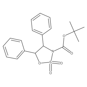 tert-Butyl (4R,5R)-4,5-diphenyl-1,2,3-oxathiazolidine-3-carboxylate 2,2-dioxide结构式