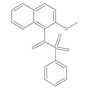 1-[(Benzenesulfonyl)sulfinyl]-2-methoxynaphthalene Structure