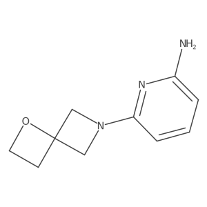 6-(1-Oxa-6-azaspiro[3.3]heptan-6-yl)pyridin-2-amine结构式