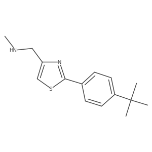 1-(2-(4-(tert-butyl)phenyl)thiazol-4-yl)-N-methylmethanamine Structure