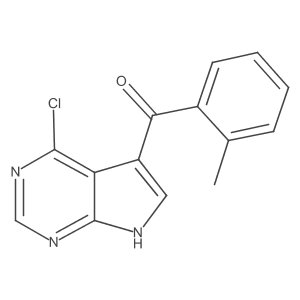 (4-chloro-7H-pyrrolo[2,3-d]pyrimidin-5-yl)(o-tolyl)methanone结构式
