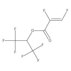 Hexafluoroisopropyl 2,3-difluoroacrylate结构式