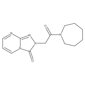 2-(2-(azepan-1-yl)-2-oxoethyl)-[1,2,4]triazolo[4,3-a]pyrimidin-3(2H)-one结构式