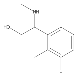 (R)-2-(3-Fluoro-2-methylphenyl)-2-(methylamino)ethan-1-ol Structure