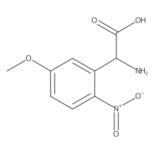 2-Amino-2-(5-methoxy-2-nitrophenyl)acetic acid结构式