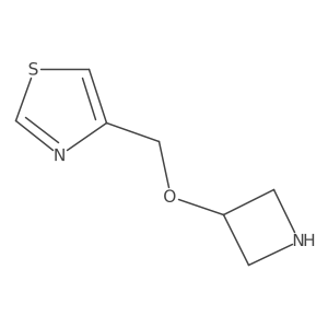 4-[(Azetidin-3-yloxy)methyl]-1,3-thiazole结构式