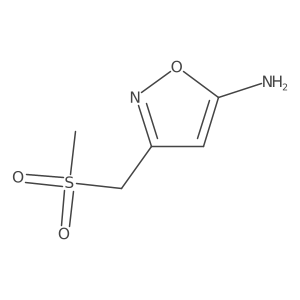 3-(Methanesulfonylmethyl)-1,2-oxazol-5-amine Structure