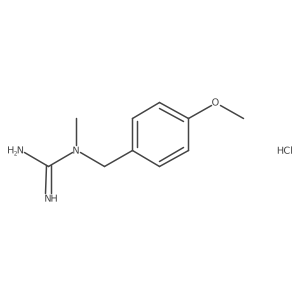1-(4-Methoxybenzyl)-1-methylguanidine hydrochloride Structure