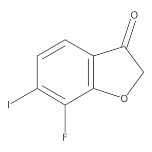 7-Fluoro-6-iodobenzo[b]furan-3(2H)-one结构式