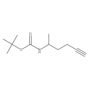 Tert-butyl (S)-hex-5-YN-2-ylcarbamate结构式
