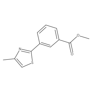 Methyl 3-(4-methyl-1,3-thiazol-2-yl)benzoate Structure