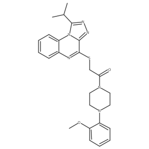 1-Isopropyl-4-({2-[4-(2-methoxyphenyl)piperazin-1-yl]-2-oxoethyl}thio)[1,2,4]triazolo[4,3-a]quinoxaline Structure