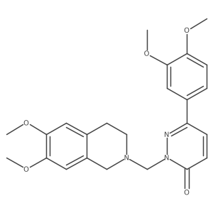 2-[(6,7-dimethoxy-3,4-dihydroisoquinolin-2(1H)-yl)methyl]-6-(3,4-dimethoxyphenyl)pyridazin-3(2H)-one结构式