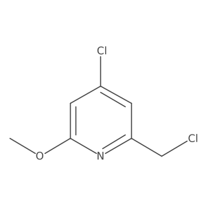 4-Chloro-2-(chloromethyl)-6-methoxypyridine Structure