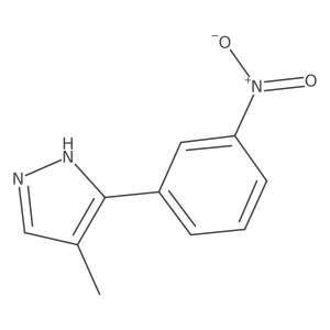 4-methyl-5-(3-nitrophenyl)-1H-pyrazole结构式