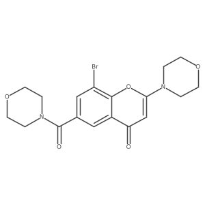 8-bromo-6-(morpholine-4-carbonyl)-2-morpholino-4H-chromen-4-one结构式