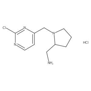C-[1-(2-Chloro-pyrimidin-4-ylmethyl)-pyrrolidin-2-yl]-methylamine hydrochloride结构式