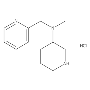 (S)-N-methyl-N-(pyridin-2-ylmethyl)piperidin-3-amine hydrochloride Structure