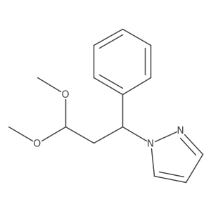 1-(3,3-dimethoxy-1-phenylpropyl)-1H-pyrazole Structure