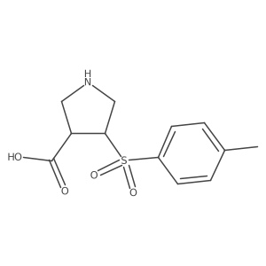4-(4-Methylbenzenesulfonyl)pyrrolidine-3-carboxylic acid Structure