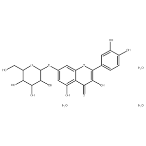 Quercimeritrin trihydrate结构式