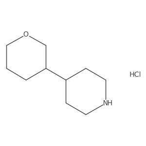 4-(Oxan-3-yl)piperidine hydrochloride Structure