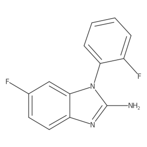6-Fluoro-1-(2-fluorophenyl)-1H-1,3-benzodiazol-2-amine Structure