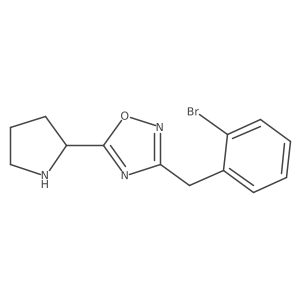 3-[(2-Bromophenyl)methyl]-5-(pyrrolidin-2-yl)-1,2,4-oxadiazole Structure