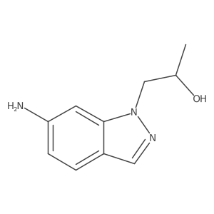 1-(6-amino-1H-indazol-1-yl)propan-2-ol结构式