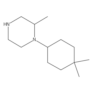 1-(4,4-Dimethylcyclohexyl)-2-methylpiperazine Structure