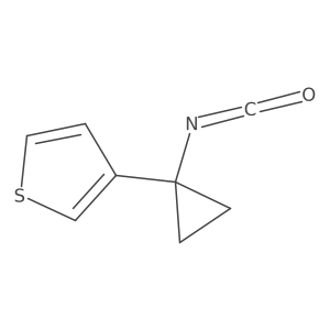 3-(1-Isocyanatocyclopropyl)thiophene Structure