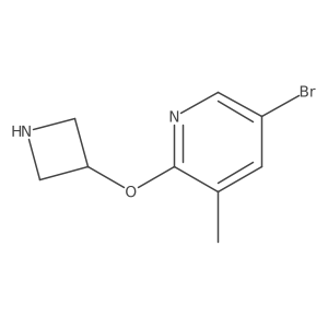 2-(Azetidin-3-yloxy)-5-bromo-3-methylpyridine结构式