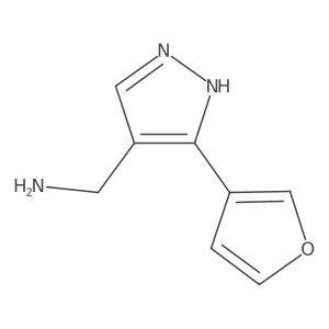 (3-(furan-3-yl)-1H-pyrazol-4-yl)methanamine Structure