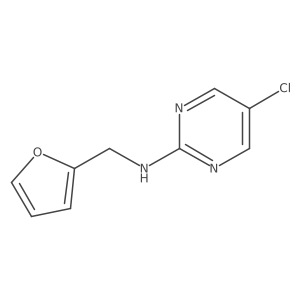 5-Chloro-N-(furan-2-ylmethyl)pyrimidin-2-amine结构式