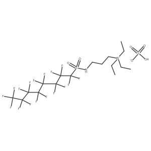 N,N,N-Triethyl-3-[[(perfluorooctyl)sulfonyl]amino]-1-propanaminium sulfate (1:1)结构式