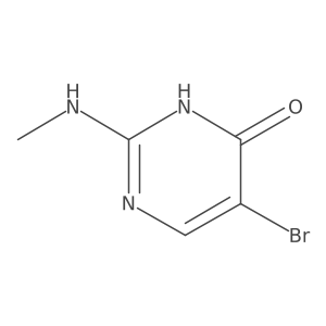 5-Bromo-2-(methylamino)-3,4-dihydropyrimidin-4-one Structure