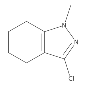 3-Chloro-4,5,6,7-tetrahydro-1-methyl-1H-indazole结构式