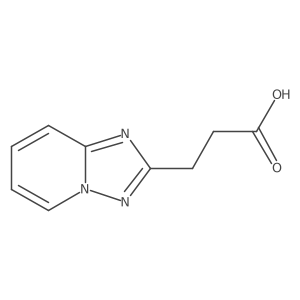 [1,2,4]Triazolo[1,5-a]pyridine-2-propanoic acid Structure