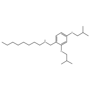 Benzenemethanamine, 2,4-bis(2-methylpropoxy)-N-octyl- Structure