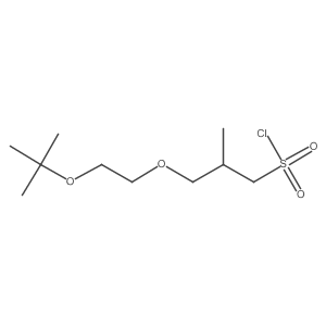 3-[2-(Tert-butoxy)ethoxy]-2-methylpropane-1-sulfonyl chloride结构式